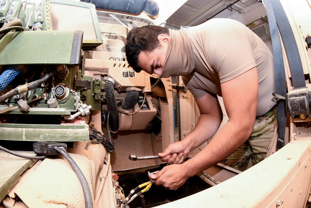 32d Army Air and Missile Defense Command Motor Pool Maintenance