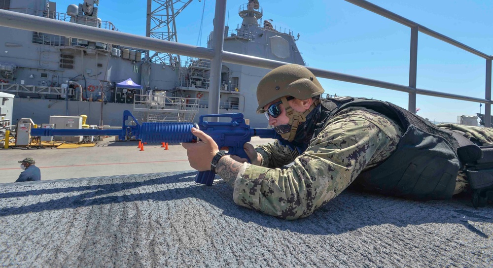 Ralph Johnson Sailors Conduct Force Protection Exercise