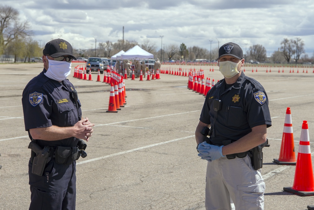 Colorado National Guard Members support the COVID-19 Response Efforts