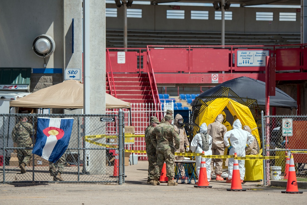 Colorado National Guard Members support the COVID-19 Response Efforts