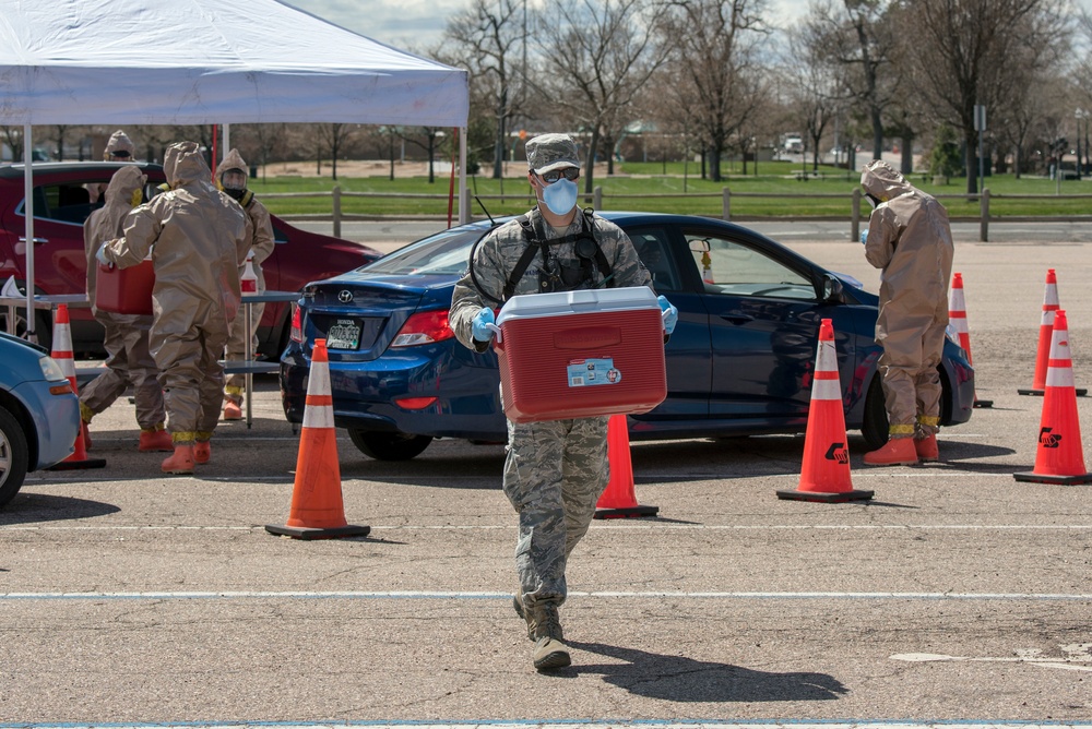 Colorado National Guard Members support the COVID-19 Response Efforts