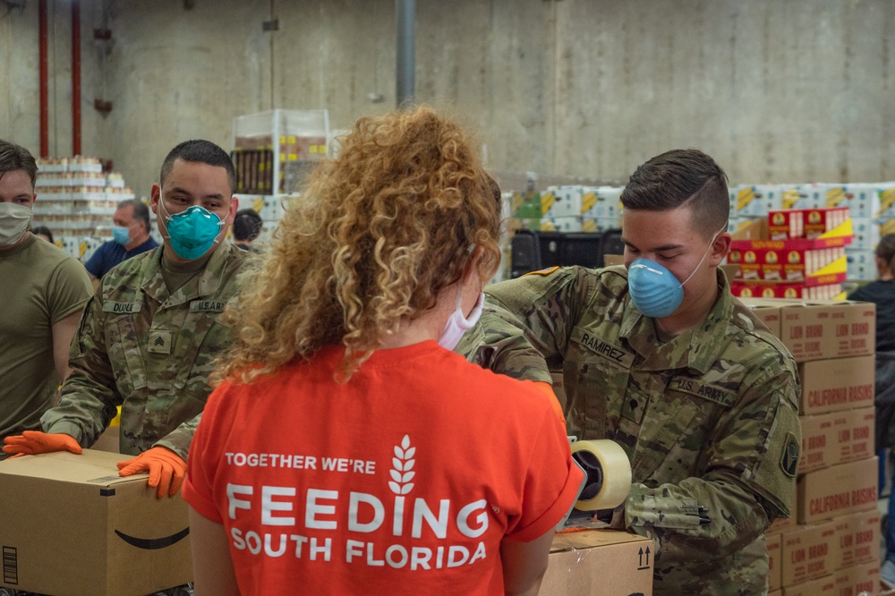 Florida National Guard provides Logistical Support for Feeding South Florida