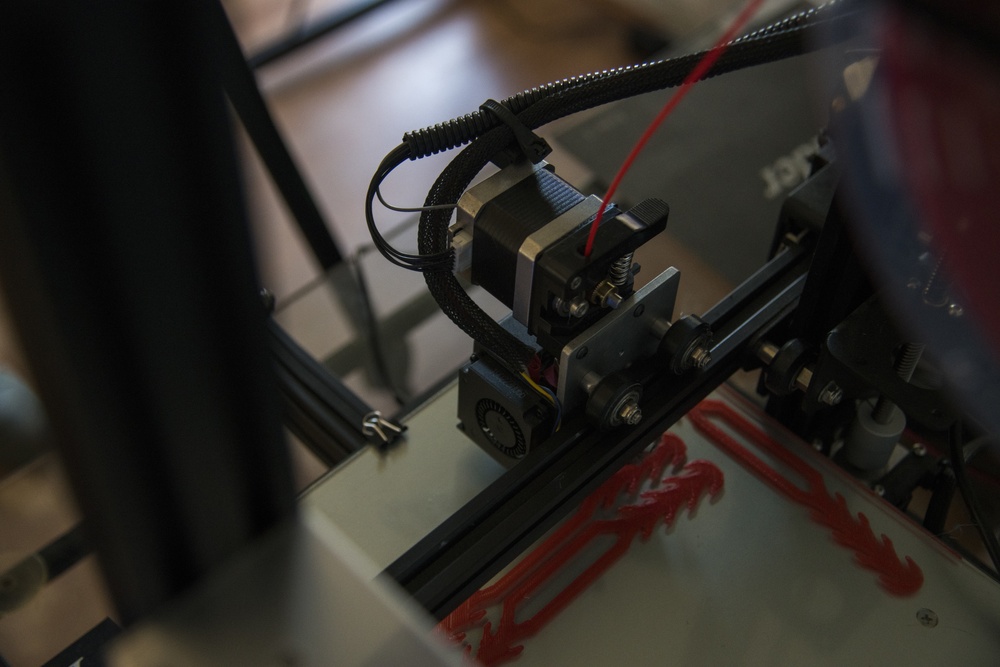 3-D printer in action