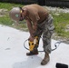 U.S. Navy Seabees from NMCB 5’s Detail Diego Garcia support the U.S. Air Force