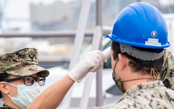 Sailors Take Measures To Protect Themselves From COVID-19