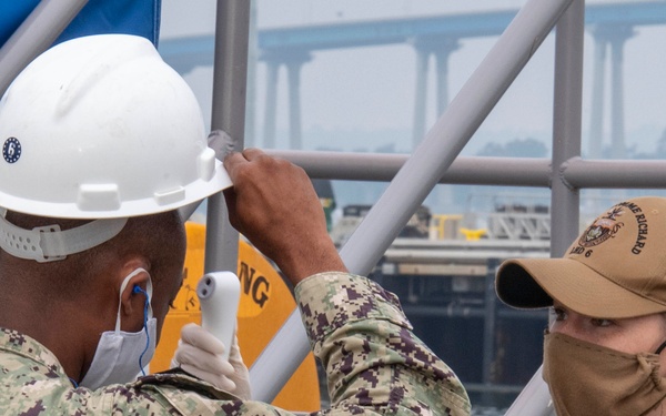 Sailors Take Measures To Protect Themselves From COVID-19