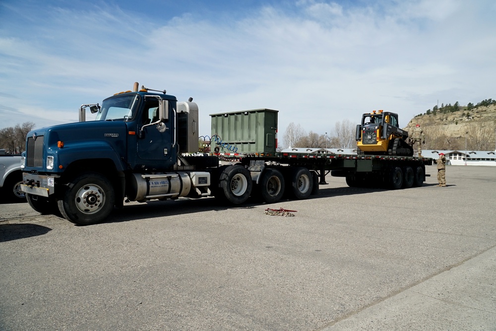 219 RED HORSE Squadron delivers building supplies to MetraPark