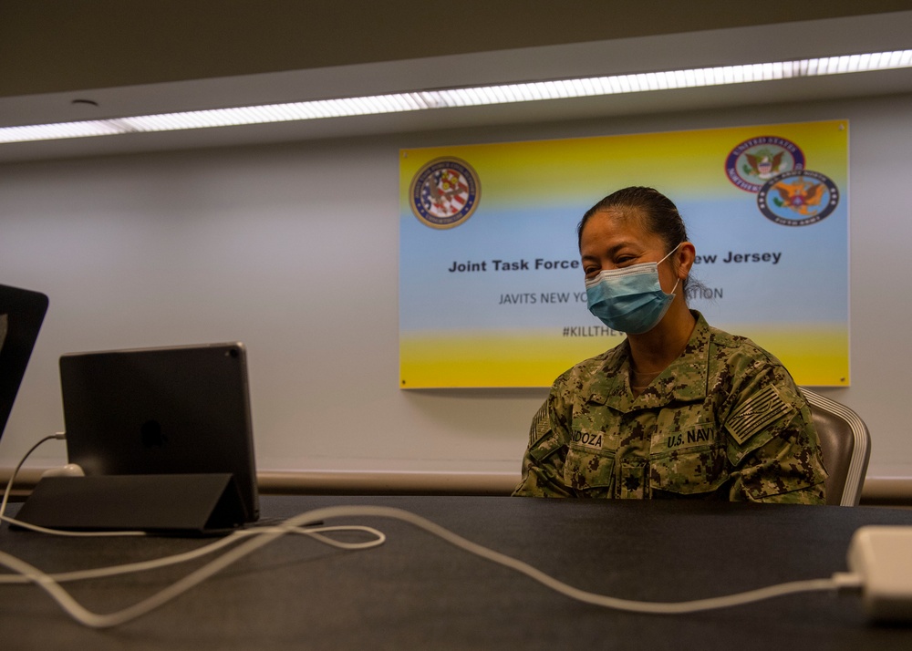 U.S. Navy Reserve medical providers speak with Los Angeles news outlets about their experience working in New York City during the COVID-19 response.