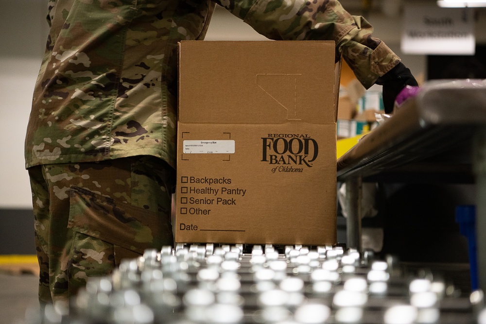 OK governor activates Oklahoma Guardsmen to support local food banks