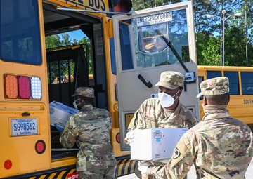 South Carolina National Guard supports local schools with meal distribution