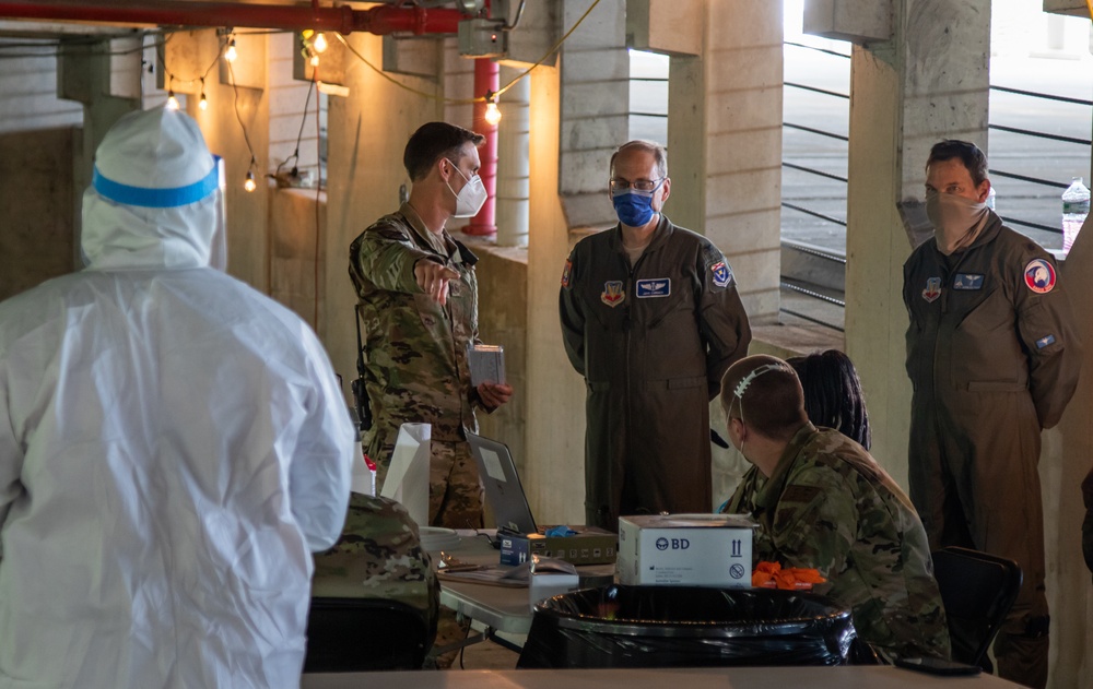 Army and Air State Surgeon Tour Orange County Convention Center Community Based Testing Site