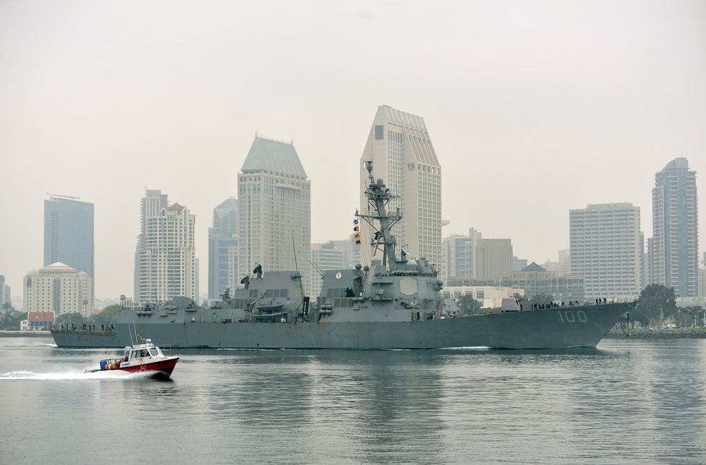USS Kidd arrives in San Diego
