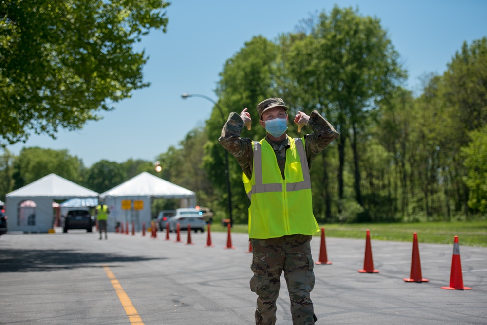 Kentucky Air Guardsmen support COVID-19 testing sites