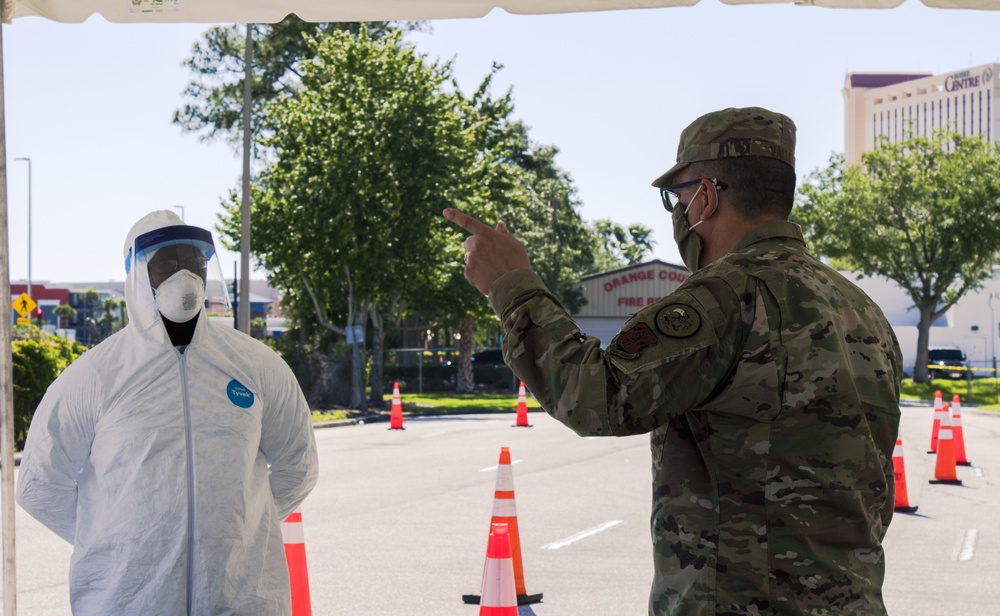 Air ATAG and State CMSgt visit Community Based Testing Sites
