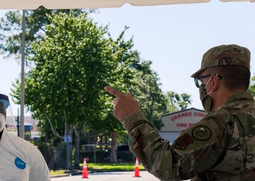 Air ATAG and State CMSgt visit Community Based Testing Sites