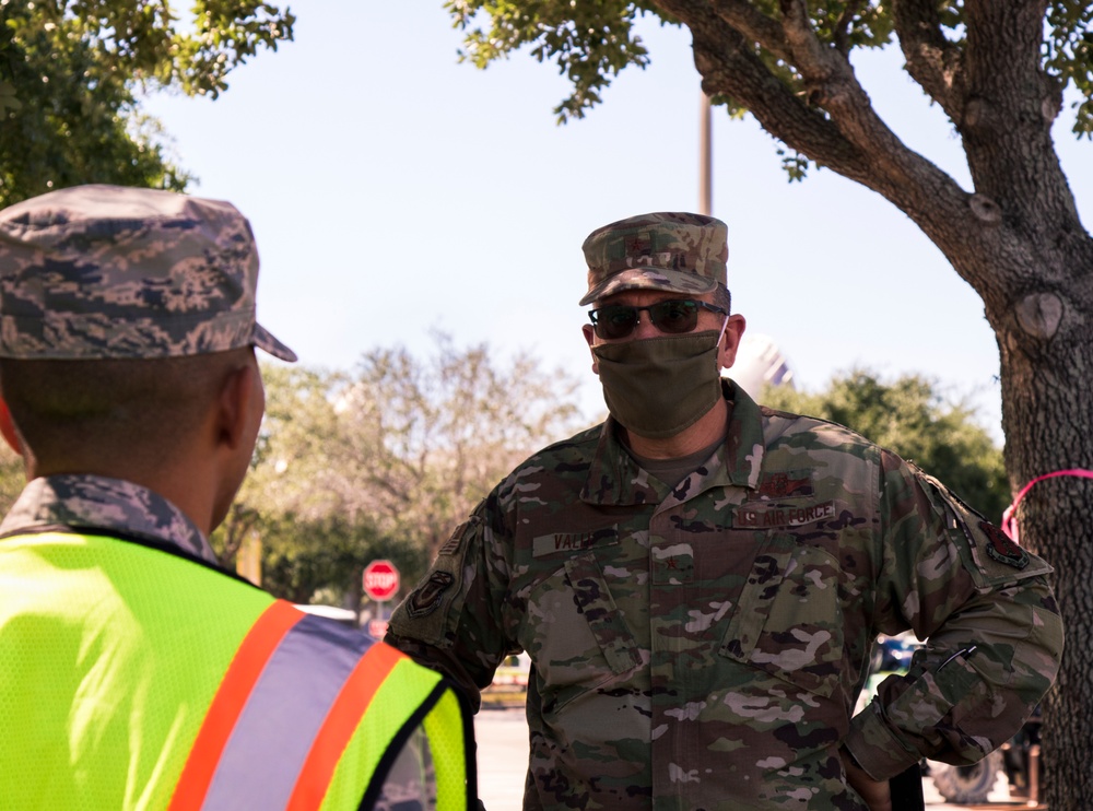 Air ATAG and State CMSgt. visit Community Based Testing Sites