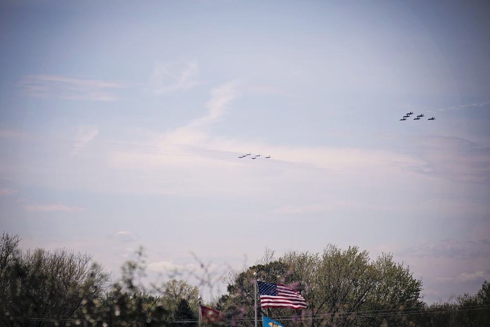 Thunderbirds and Blue Angels Demonstrate over Delaware in Support of First Responders
