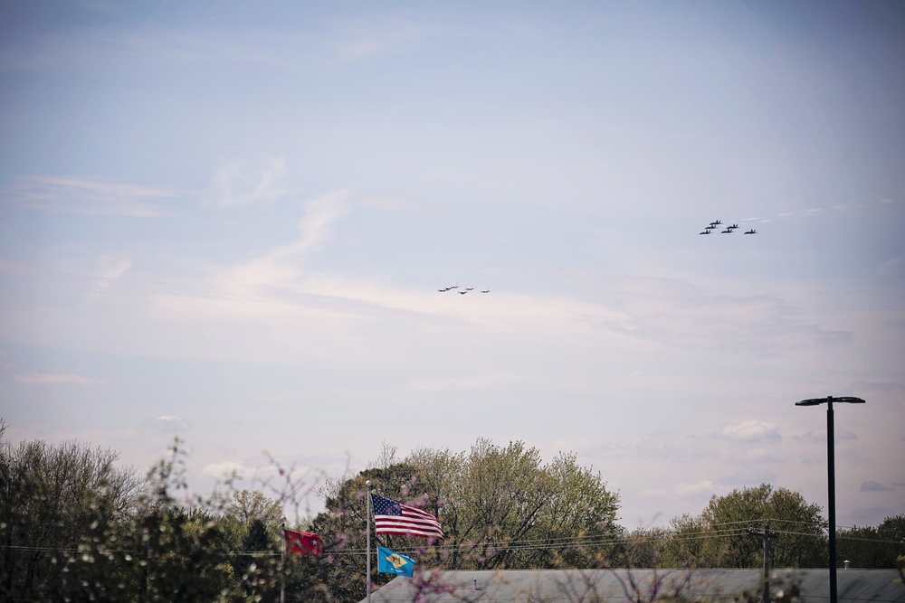 Thunderbirds and Blue Angels Demonstrate over Delaware in Support of First Responders