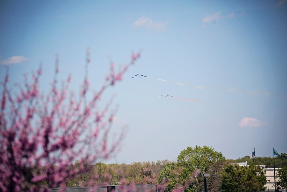Thunderbirds and Blue Angels Demonstrate over Delaware in Support of First Responders