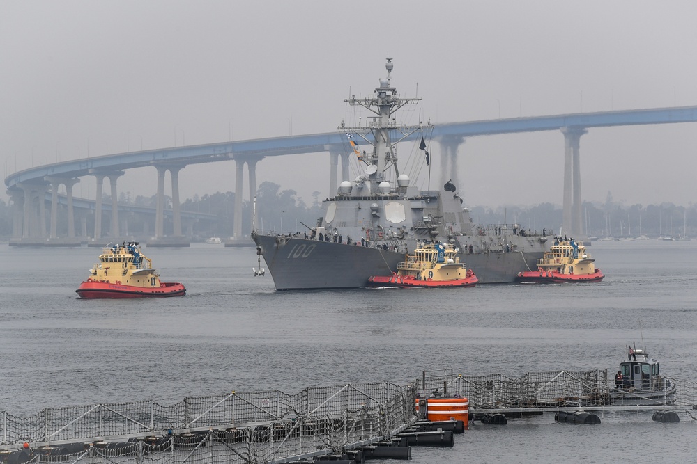 USS Kidd arrives in San Diego