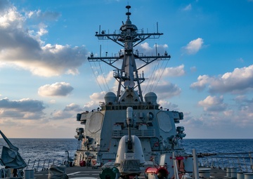 USS Barry underway operations near the Paracel Islands