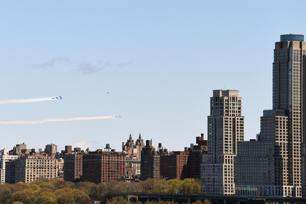 The Blue Angels and the Thunderbirds Salute New York COVID-19 Responders