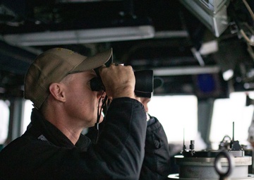 USS Barry underway operations near the Paracel Islands