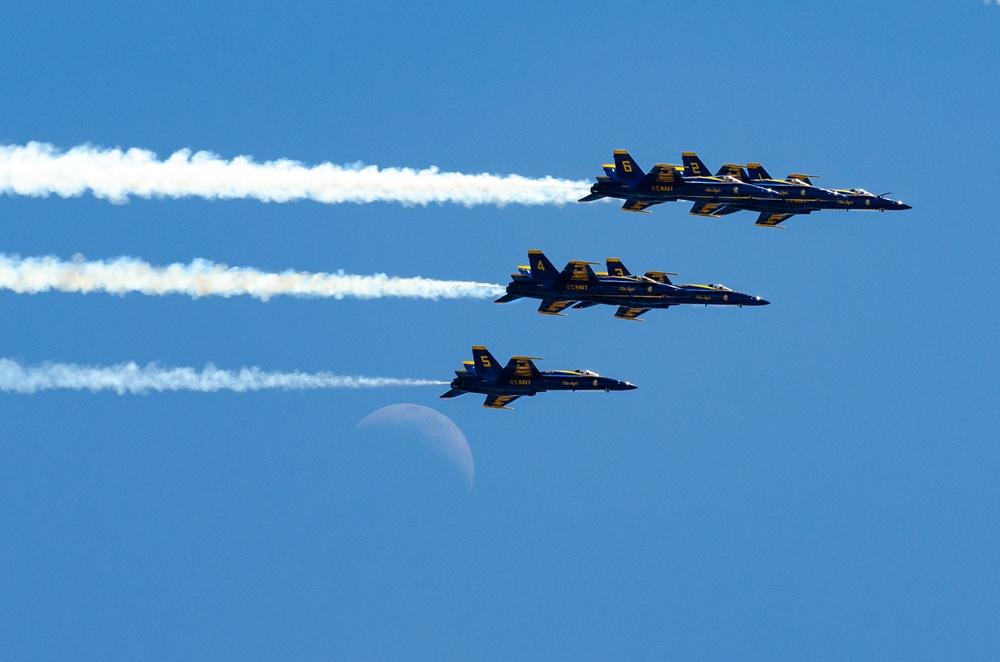 Blue Angels and Thunderbirds NYC Flyover