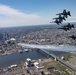 USAF Thunderbirds &amp; USN Blue Angels Perform America Strong Flyover