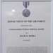 Alaskan NORAD Command Region, Alaskan Command, and Eleventh Air Force Commander Presents Public Service Award