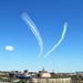 U.S. Air Force Thunderbirds &amp; U.S. Navy Blue Angels fly over Philadelphia