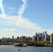 U.S. Air Force Thunderbirds &amp; U.S. Navy Blue Angels fly over Philadelphia