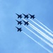 U.S. Air Force Thunderbirds &amp; U.S. Navy Blue Angels fly over Philadelphia