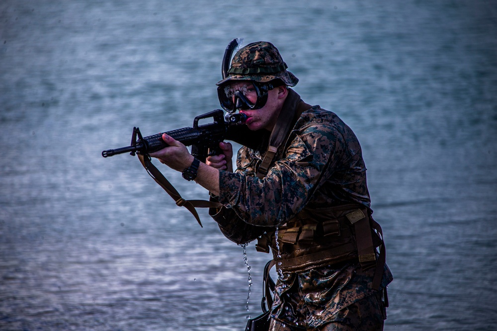 DVIDS - Images - Bravo Company swims ashore [Image 5 of 11]