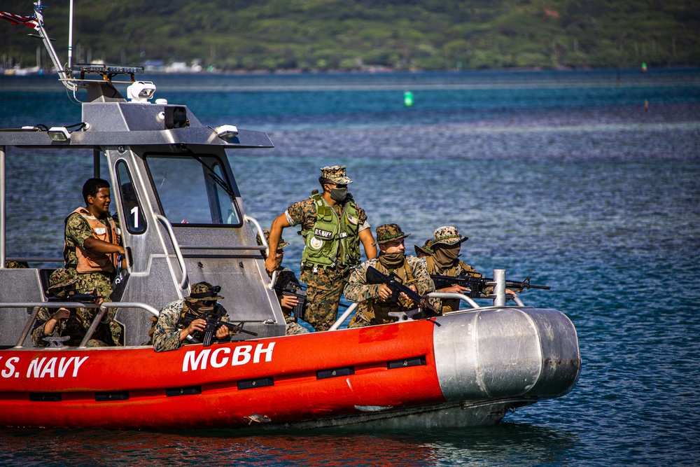 Bravo Company swims ashore