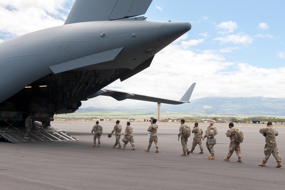 Joint airlift ops continue across Hawaii islands