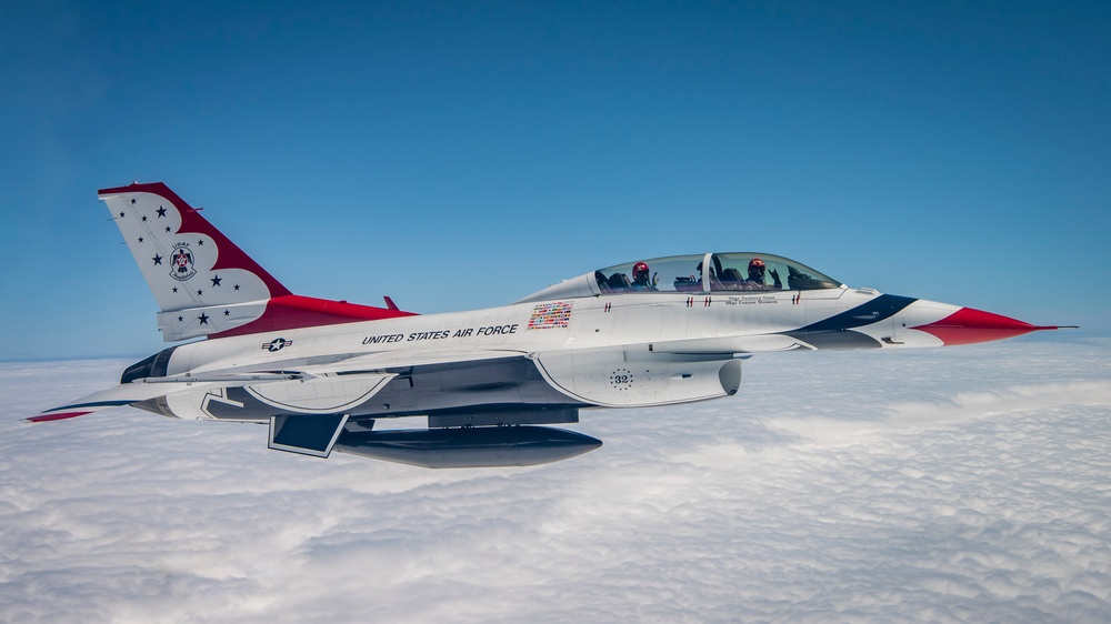 USAF Thunderbirds &amp; USN Blue Angels Perform America Strong Flyover