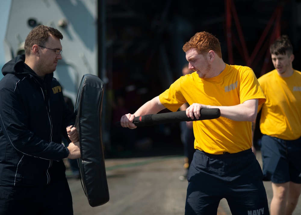 Rafael Peralta Conducts Sentry Training