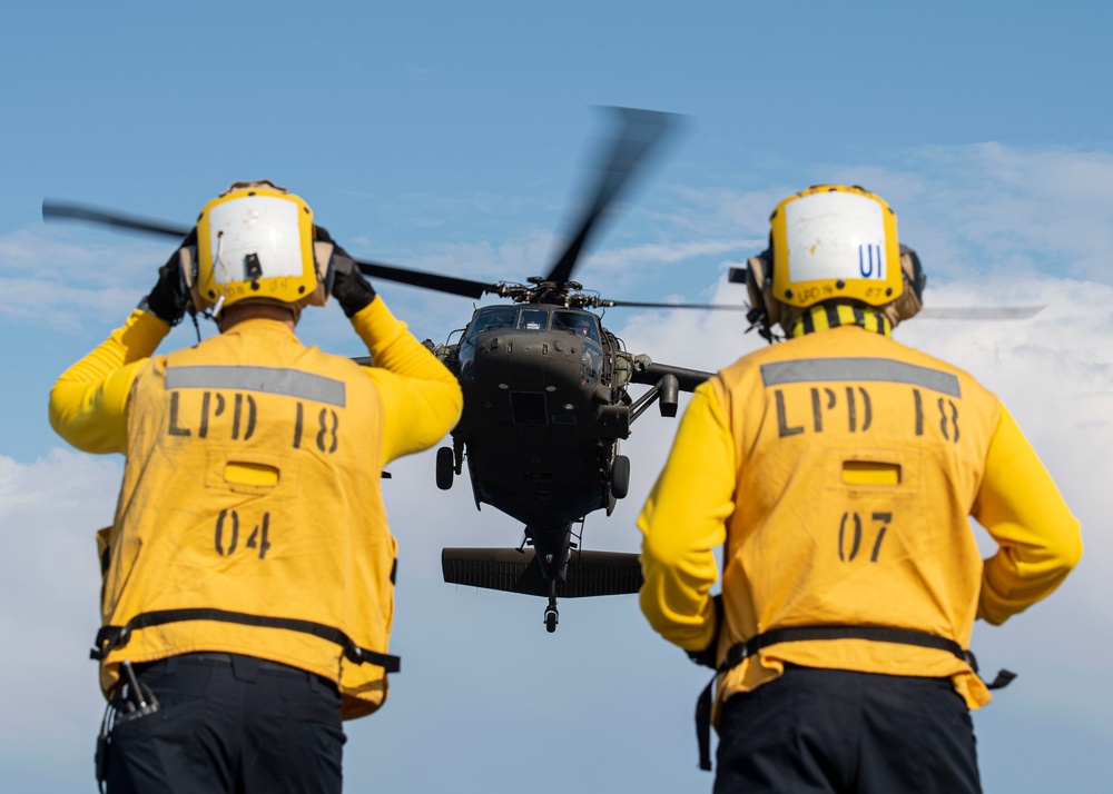 USS New Orleans Deck Landing Qualifications