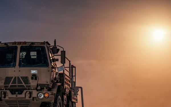 Full Moon at Al Asad Air Base