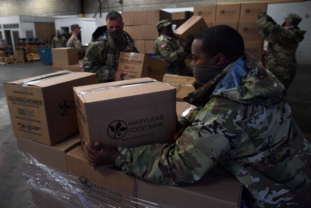 On the Road: Md. Army Guard Soldiers deliver food, supplies throughout the state
