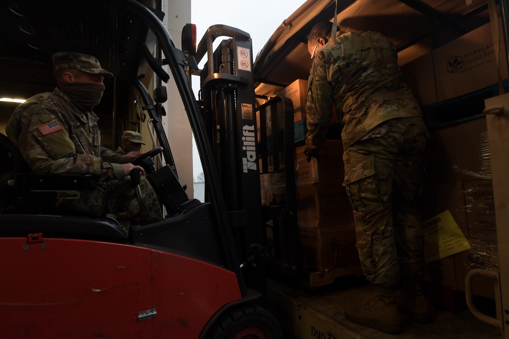 On the Road: Md. Army Guard Soldiers deliver food, supplies throughout the state