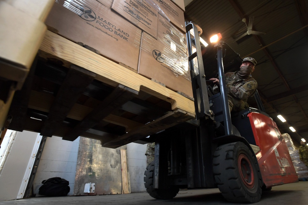 On the Road: Md. Army Guard Soldiers deliver food, supplies throughout the state