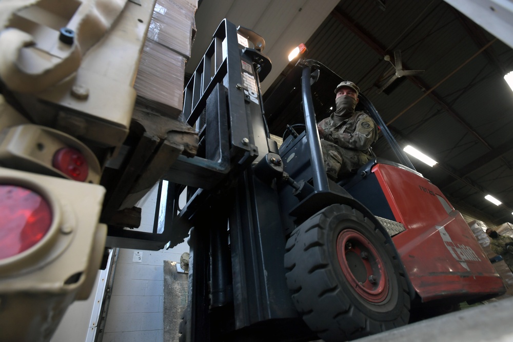 On the Road: Md. Army Guard Soldiers deliver food, supplies throughout the state