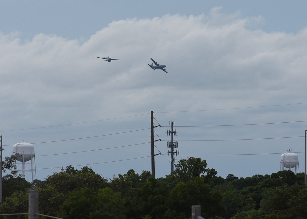 America Strong flyover; MS Gulf Coast