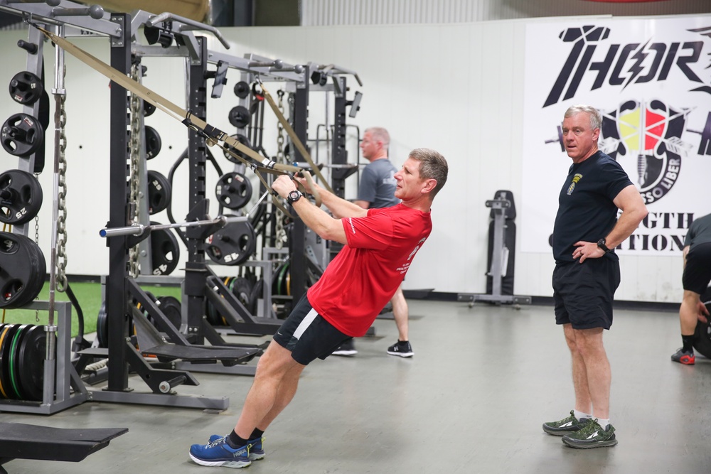 USSOCOM Visits 3rd Special Forces Group (Airborne) Human Performance Training Center