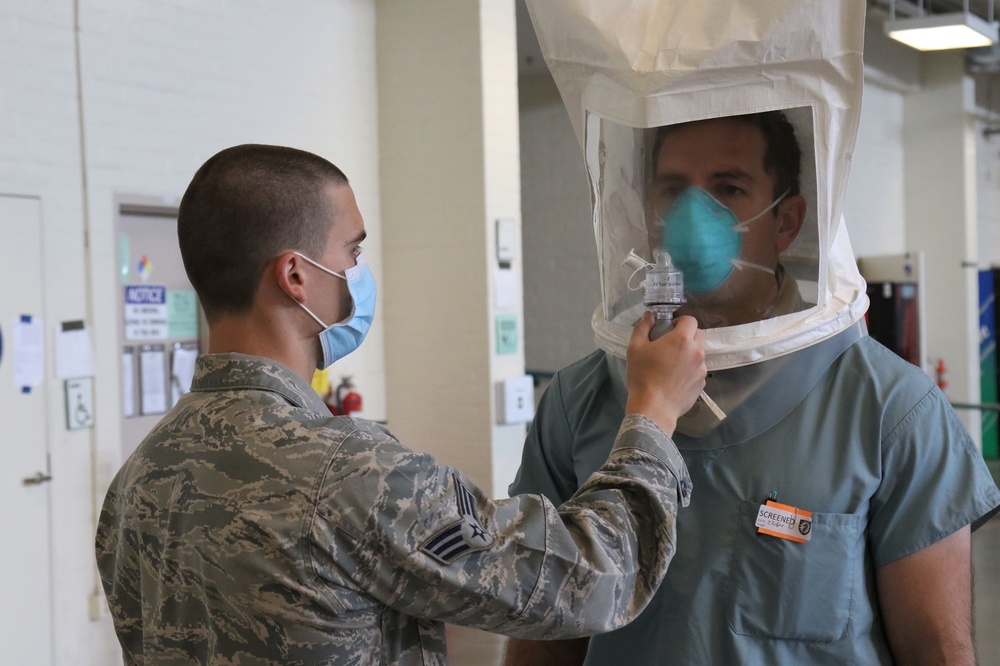 Medical Support Teams test N95 Masks