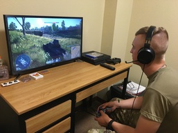 Soldiers maintain readiness playing video games