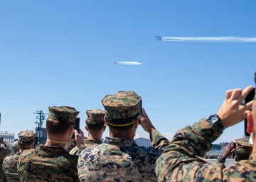 Blue Angels flyover NYC during COVID-19 Pandemic