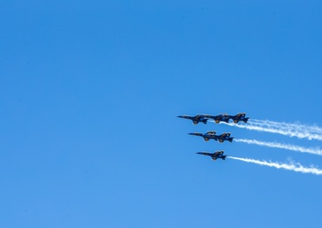 Blue Angels flyover NYC during COVID-19 Pandemic